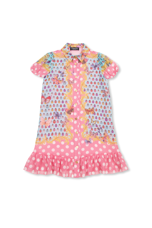 Versace kids floral tshirt dress on sale